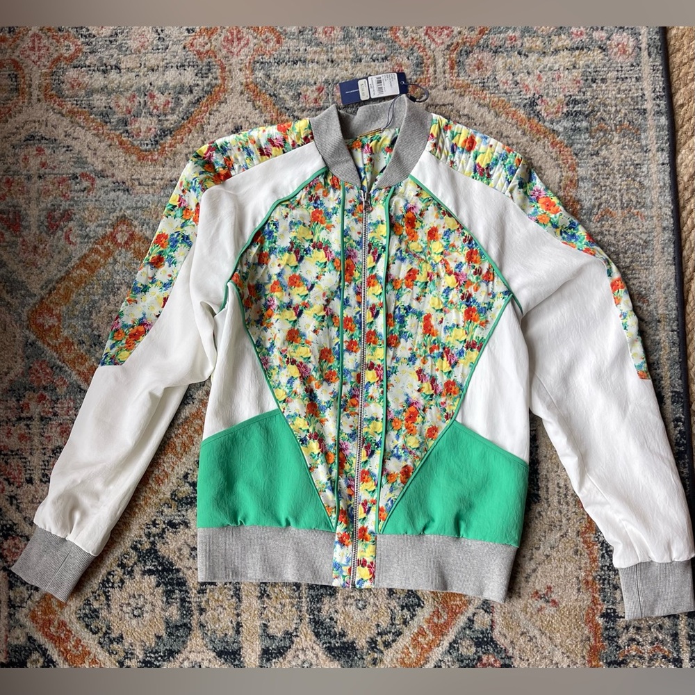 Rebecca Minkoff Women’s Nolan Bomber Jacket, Size Large, Floral, MSRP $398